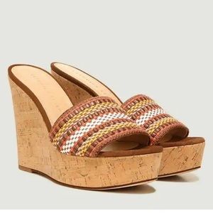 Veronica Beard Woven Wedges